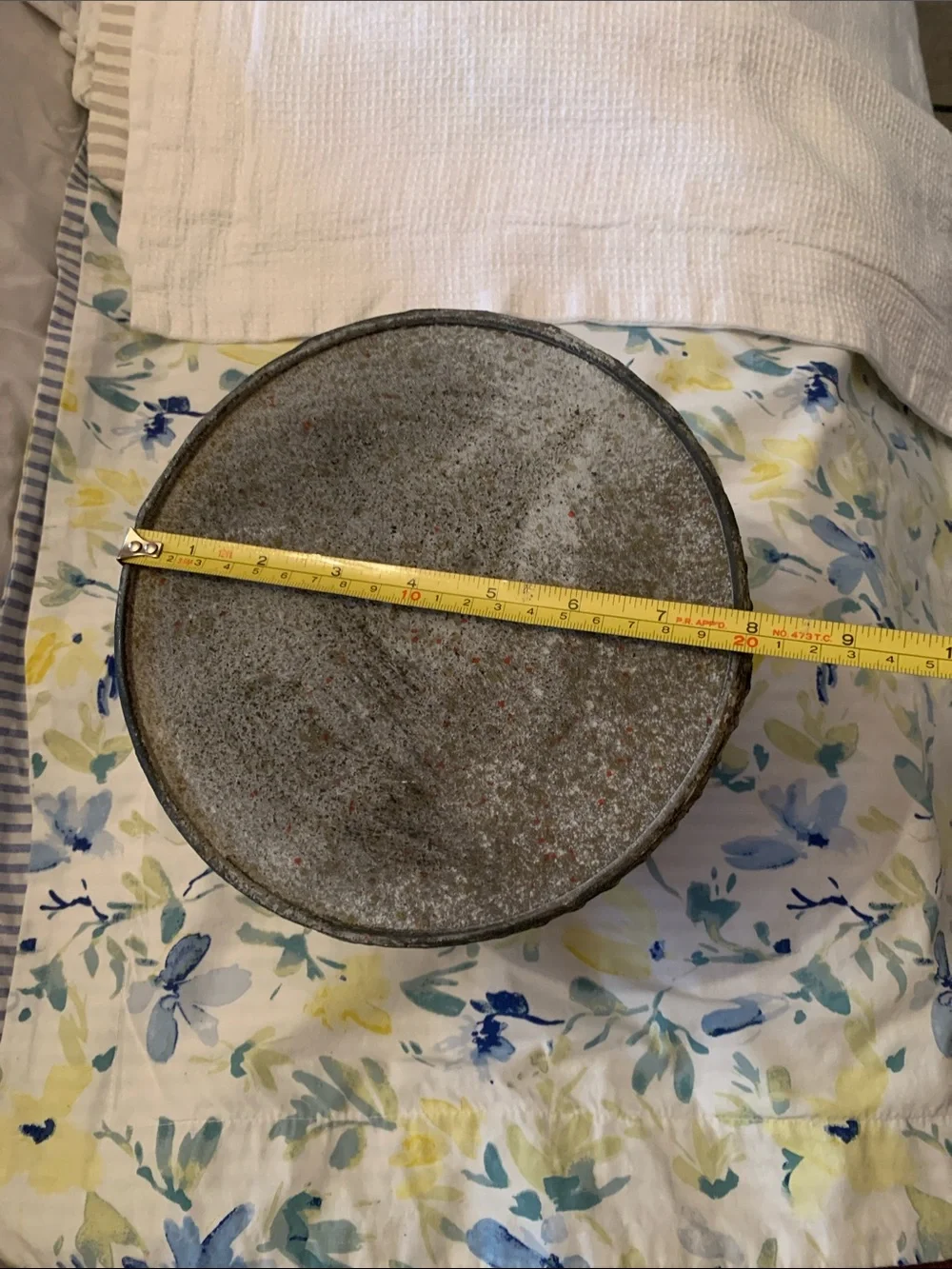 French Style Lantern Metal Vintage Shabby Chic in Aged Gray